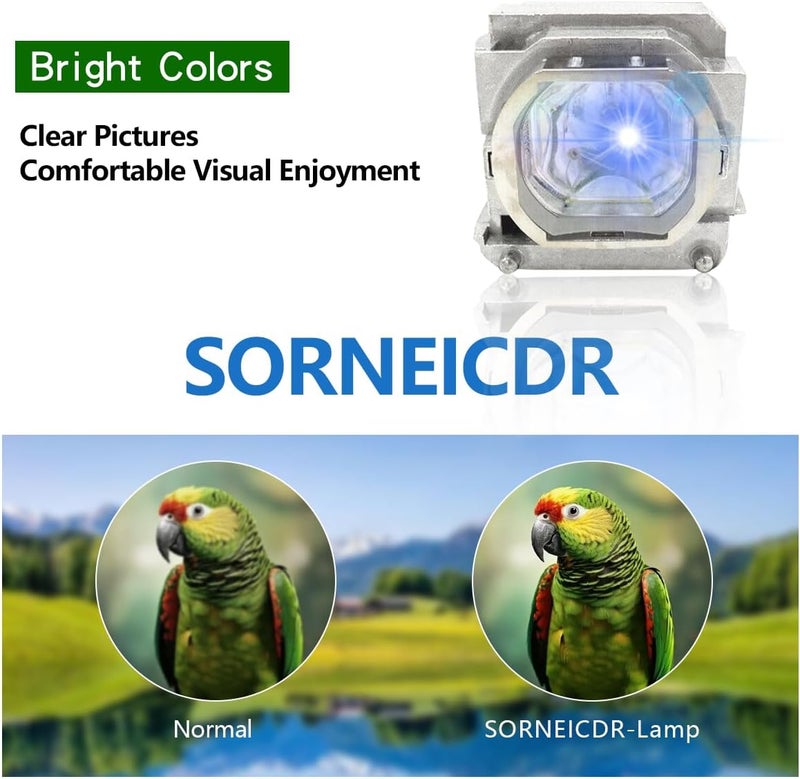 SORNEICDR VLT-HC5000LP/VLT-HC7000LP/RLC-032 Replacement Projector Lamp Bulb Compatible with Mitsubishi for HC4900 /HC5000 /HC5000(BL) /HC5500 /HC6000 /HC6000(BL) /HC4900W Projectors - Image 4